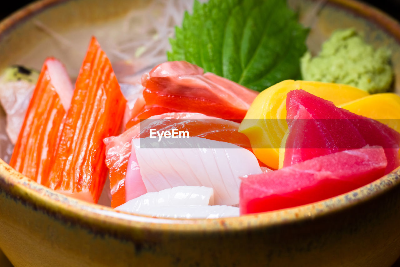 Close-up of fish in plate