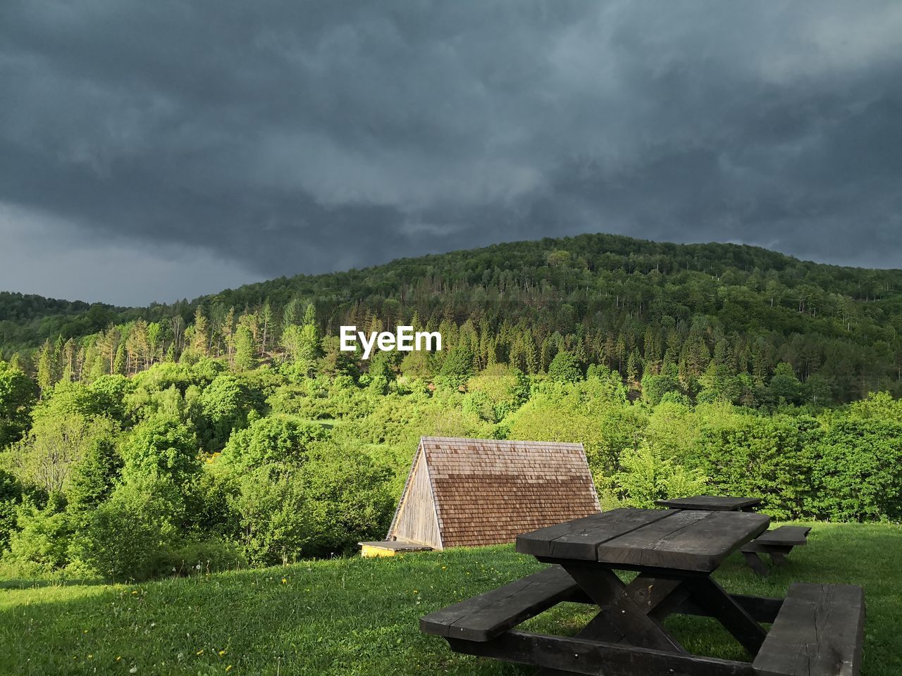 Scenic view of landscape against sky