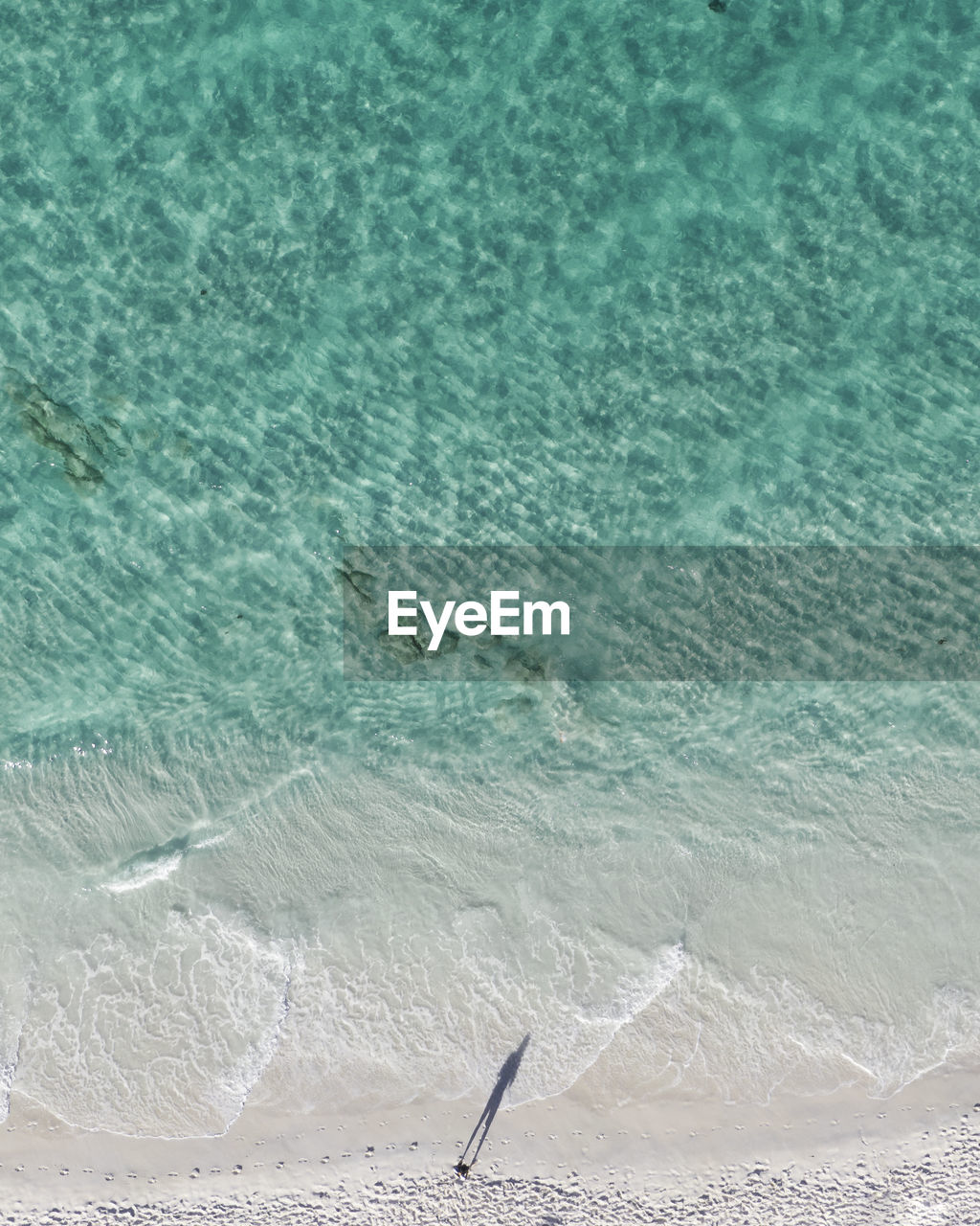 High angle view of beach