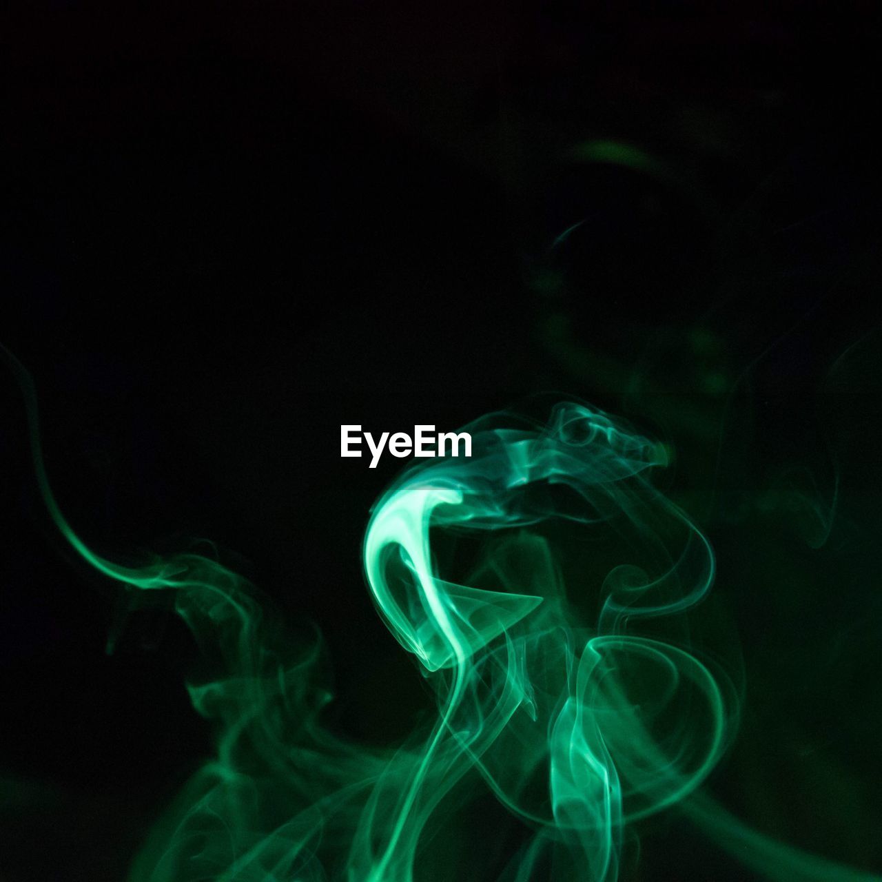 Close-up of smoke against black background