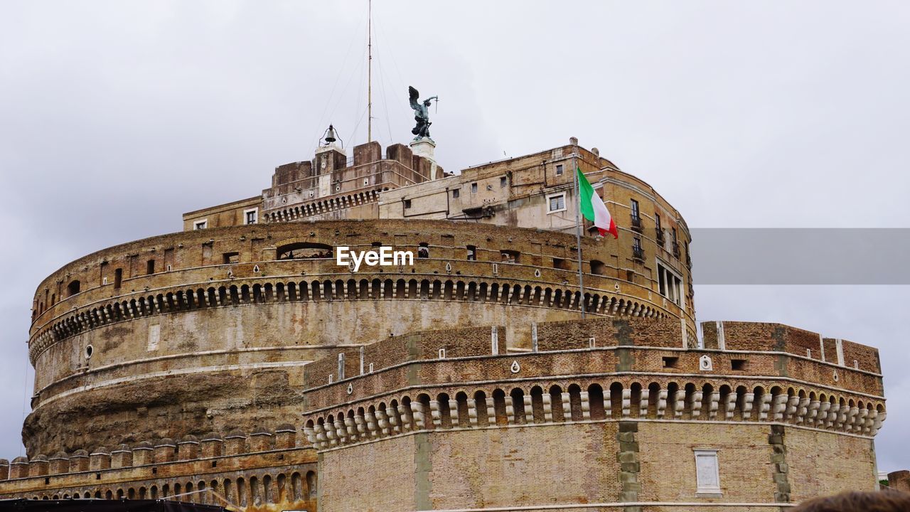 Low angle view of historical building against sky