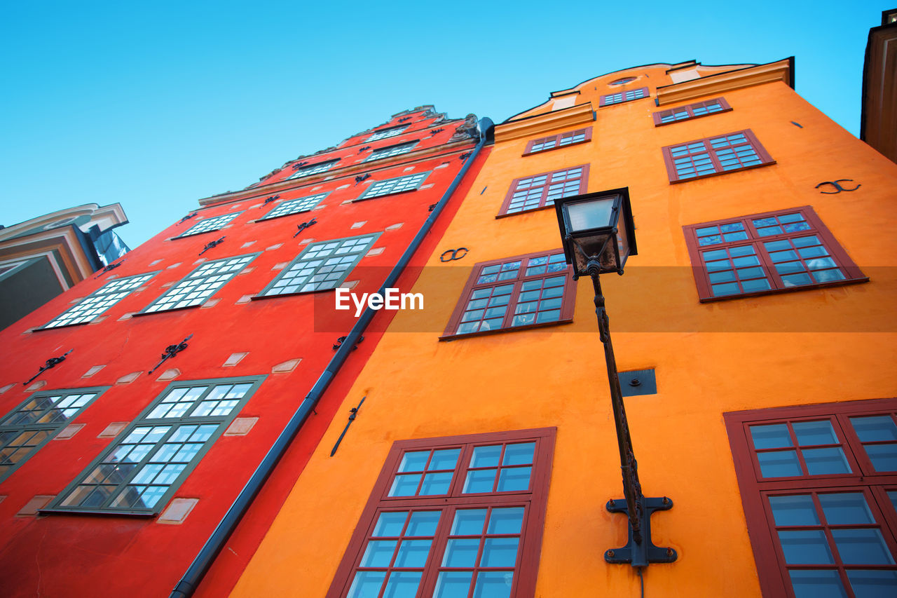 View of the vintage street of the city of stockholm