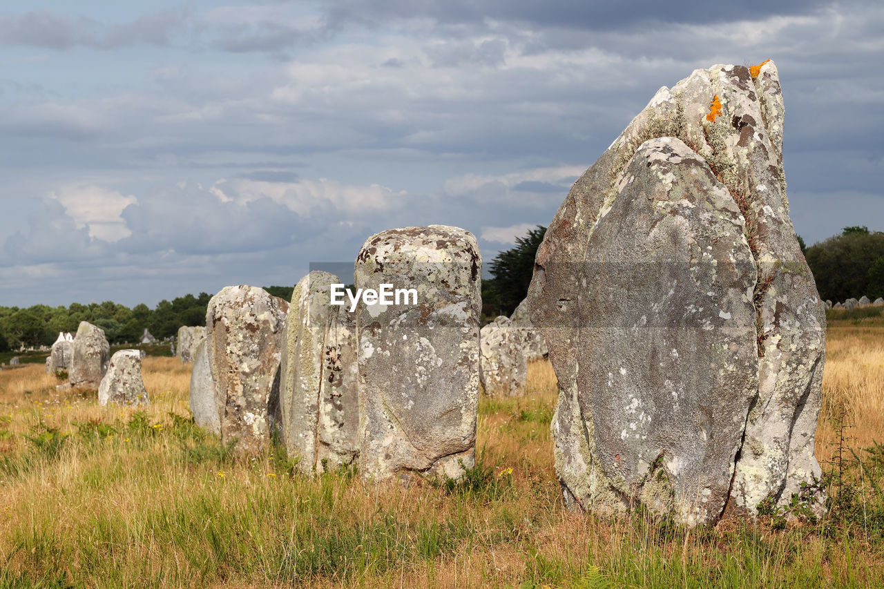 Alignments of menec - carnac stones - the largest megalithic site in the world, carnac, brittany