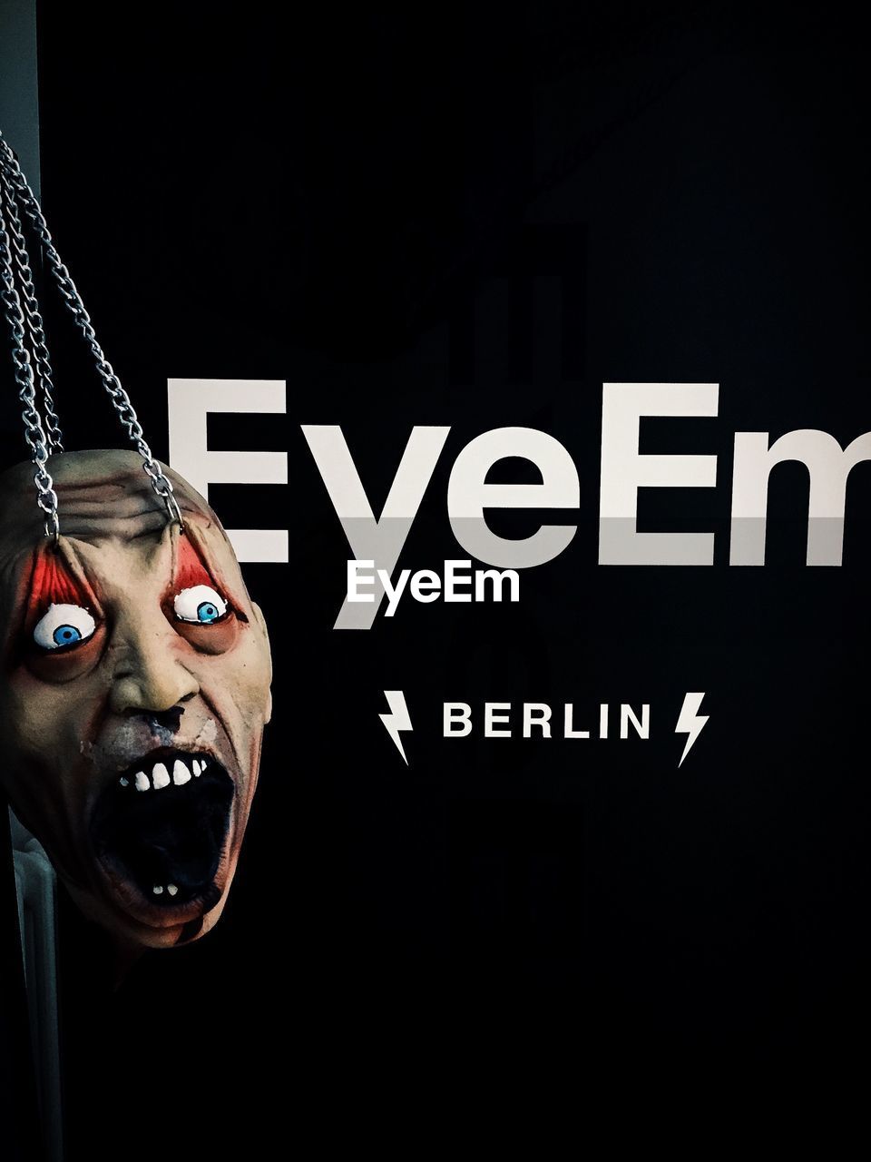 Scary face on eyeem poster