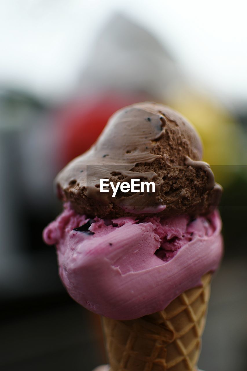 Close-up of ice cream