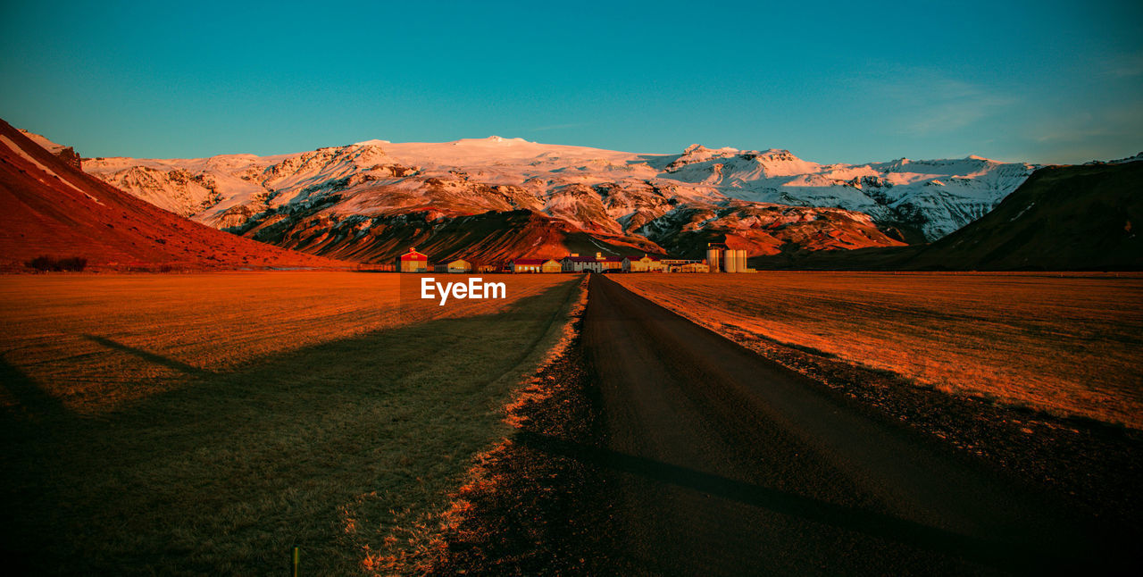 Road passing through landscape