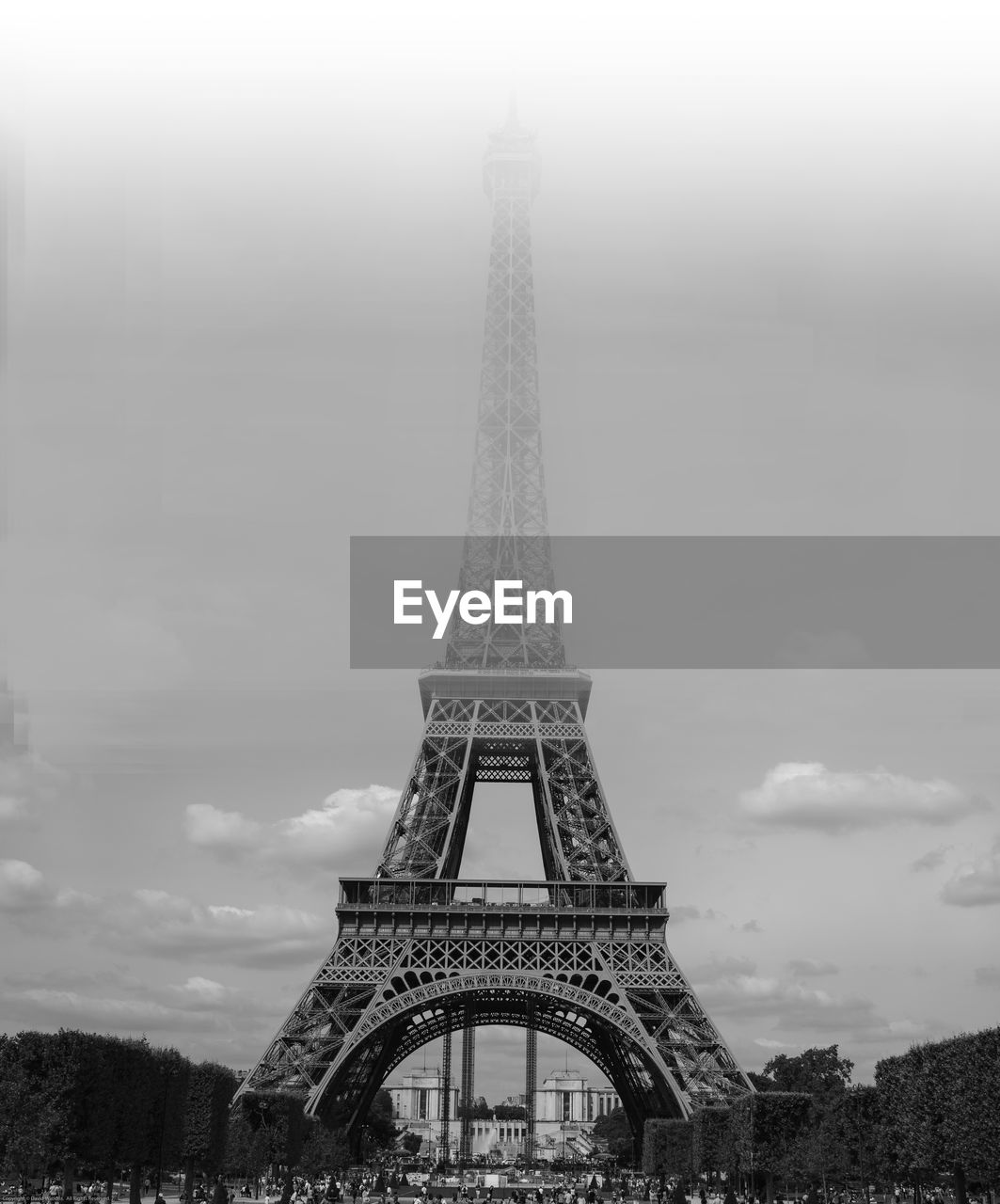 Low angle view of eiffel tower