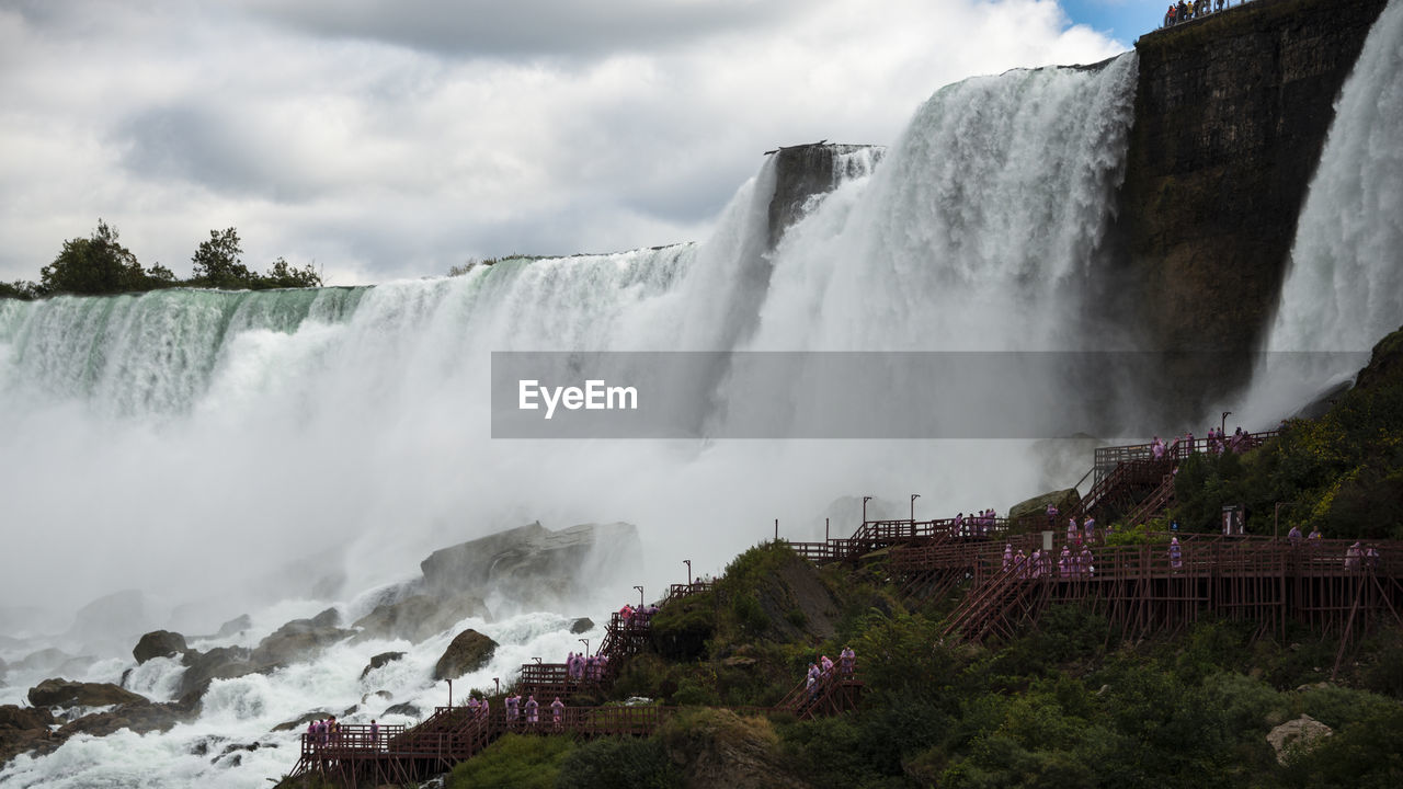 PANORAMIC VIEW OF WATERFALL