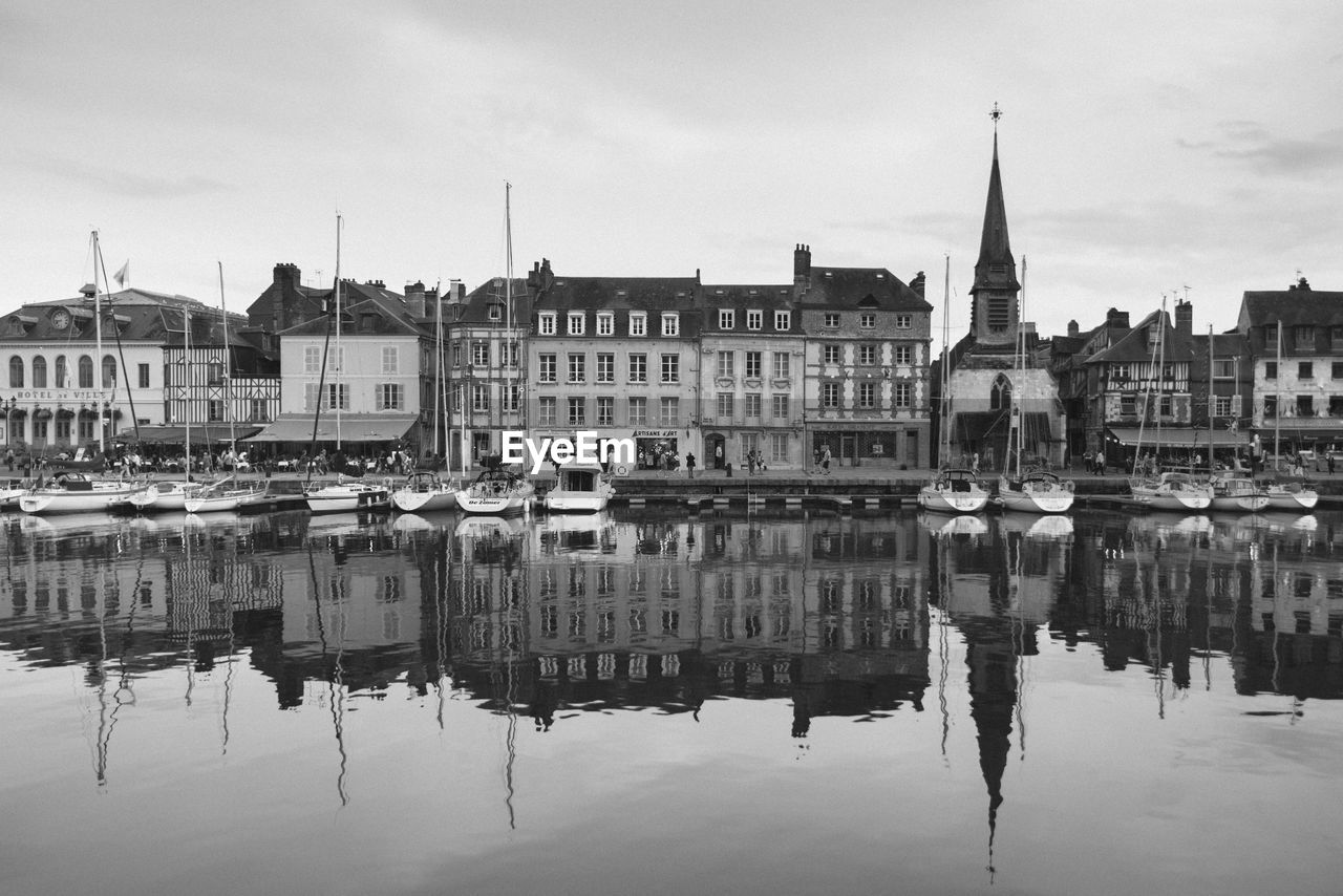 RIVER WITH BUILDINGS IN BACKGROUND