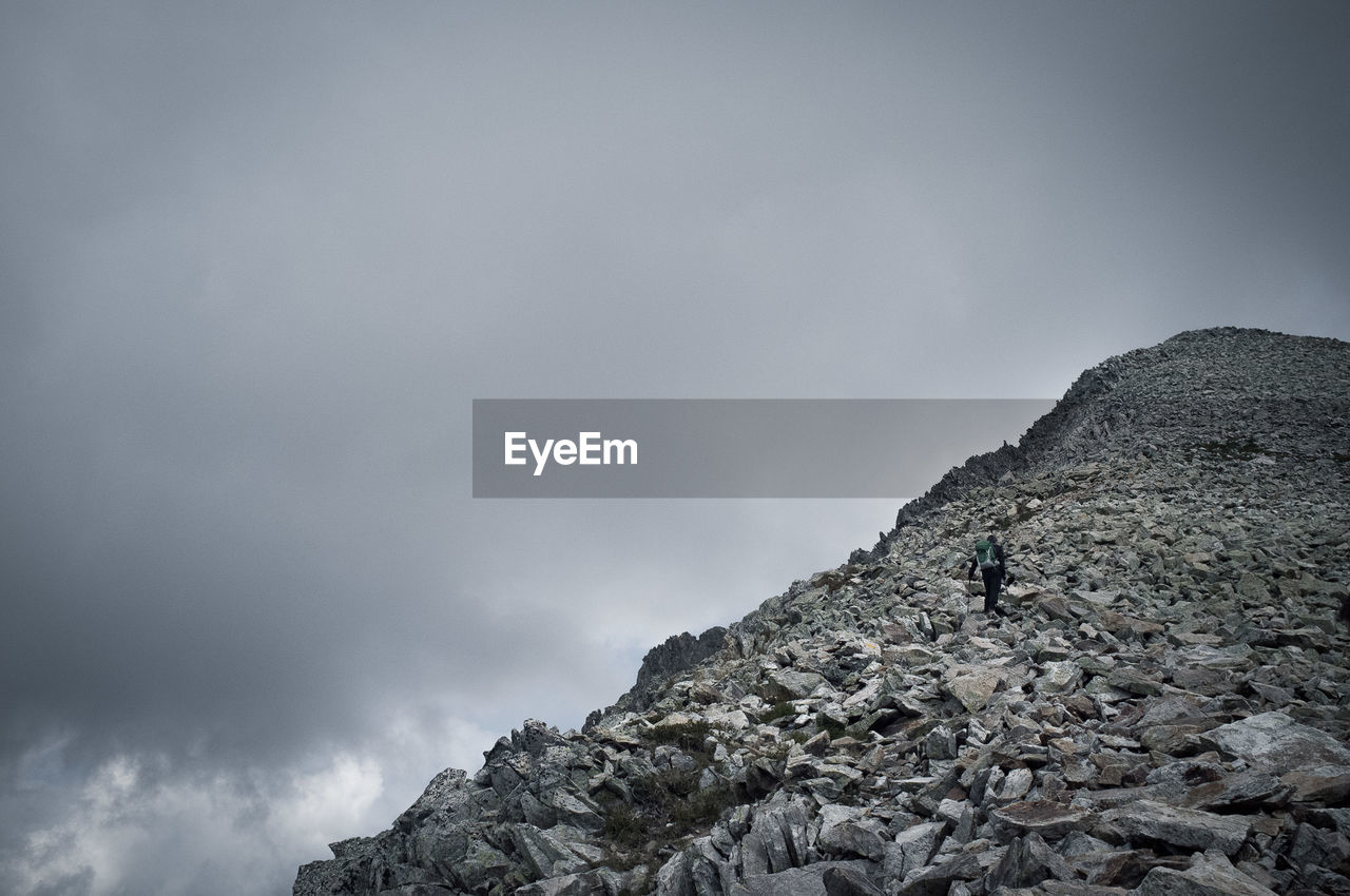 Scenic view of rocky mountains against sky