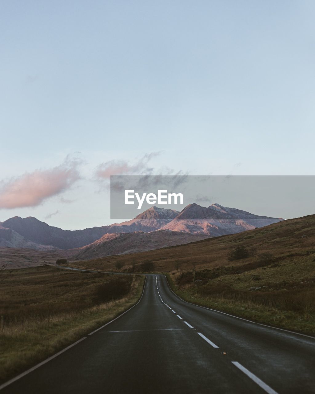 EMPTY ROAD ALONG LANDSCAPE