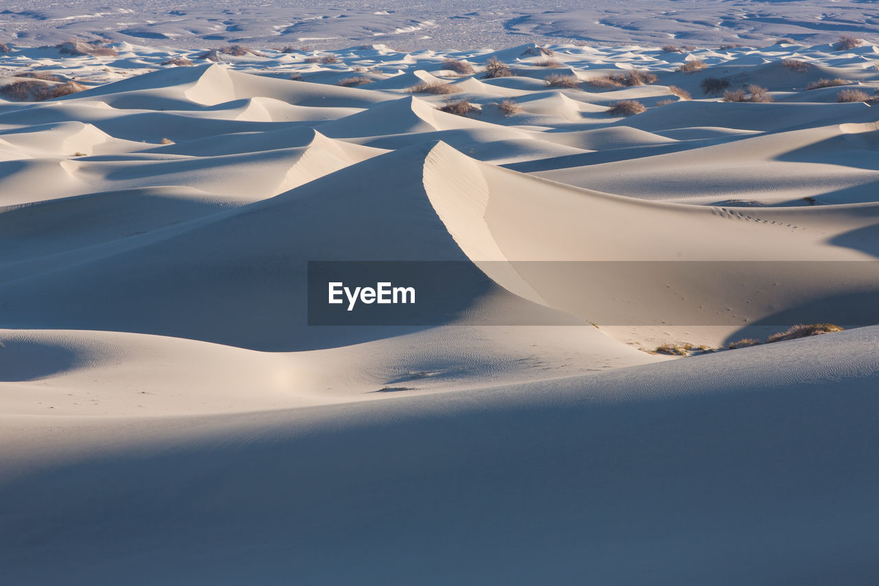 Aerial view of desert land