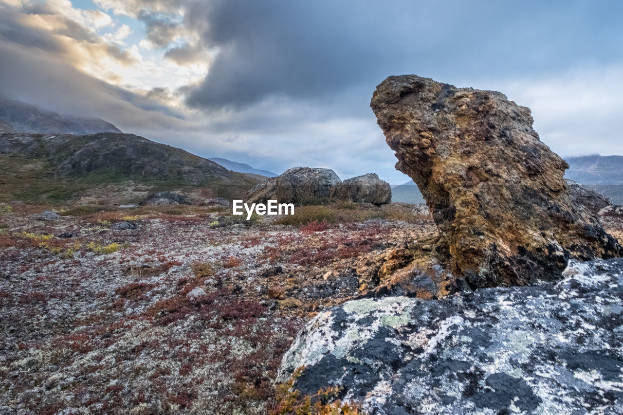 ROCK FORMATIONS AGAINST SKY