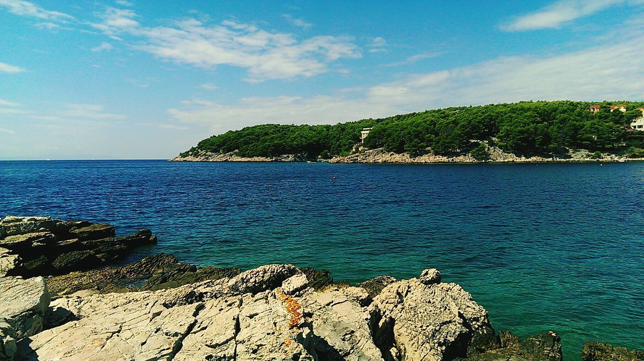 Scenic view of coastline