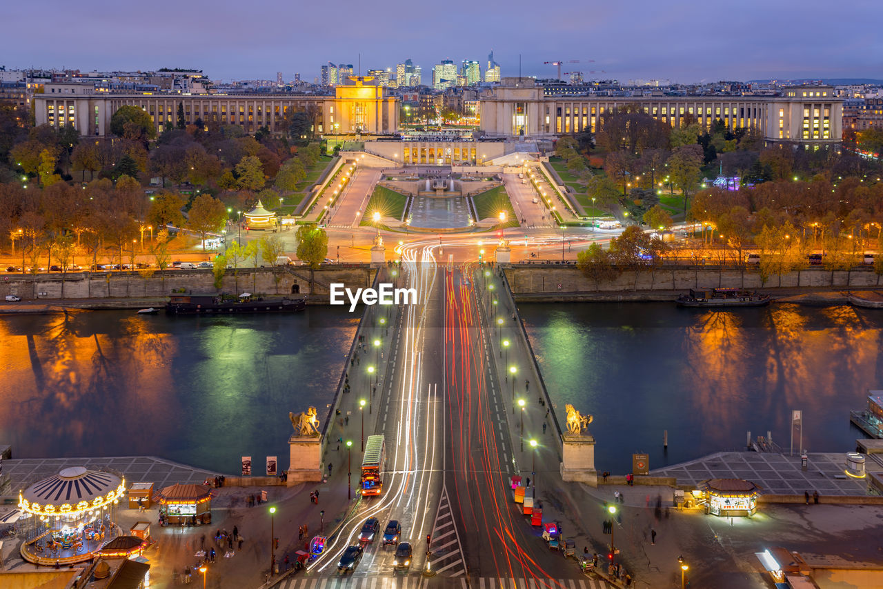 Paris cityscape and river seine, paris, france