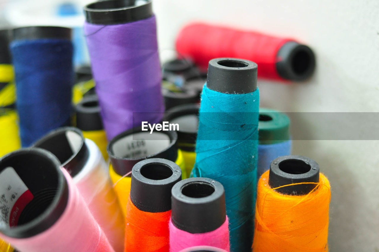 Thread in colorful cotton nylon sewing