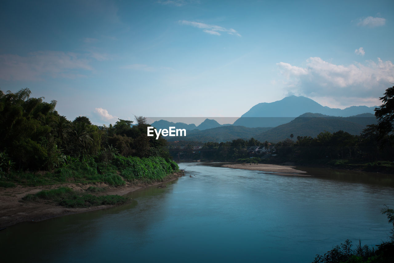 Scenic view of river against sky