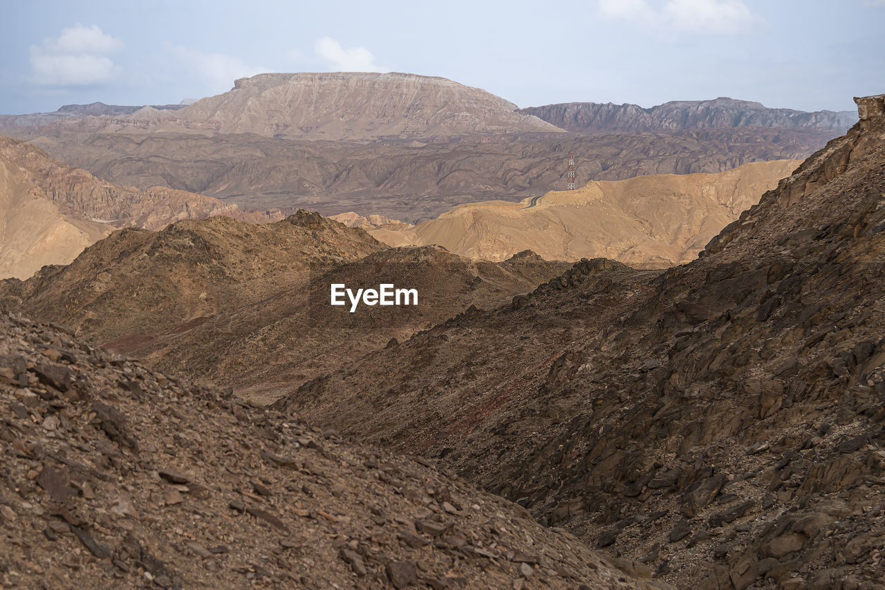 Mars like landscape, shlomo mountain, eilat israel