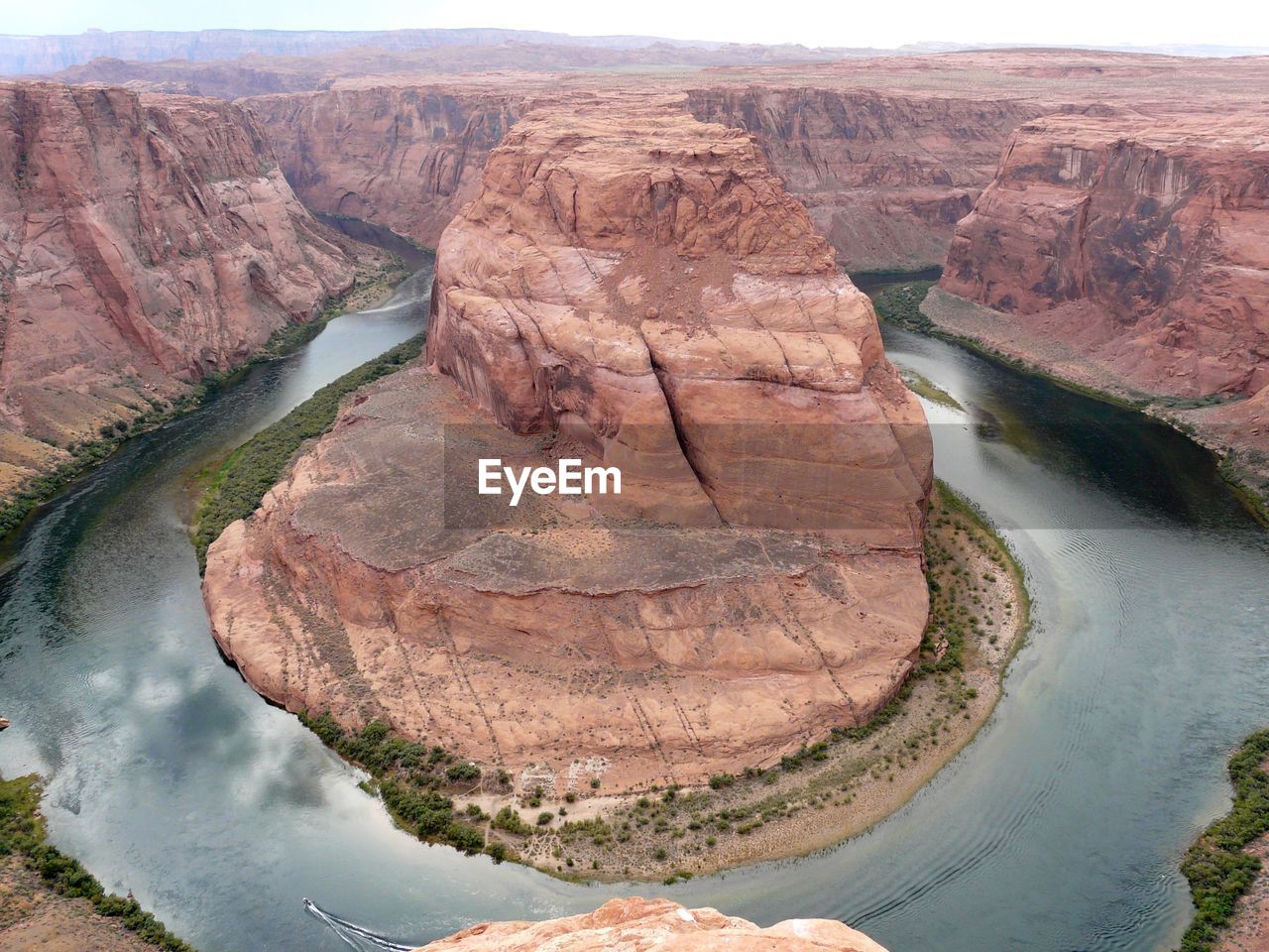 Scenic view of horseshoe bend