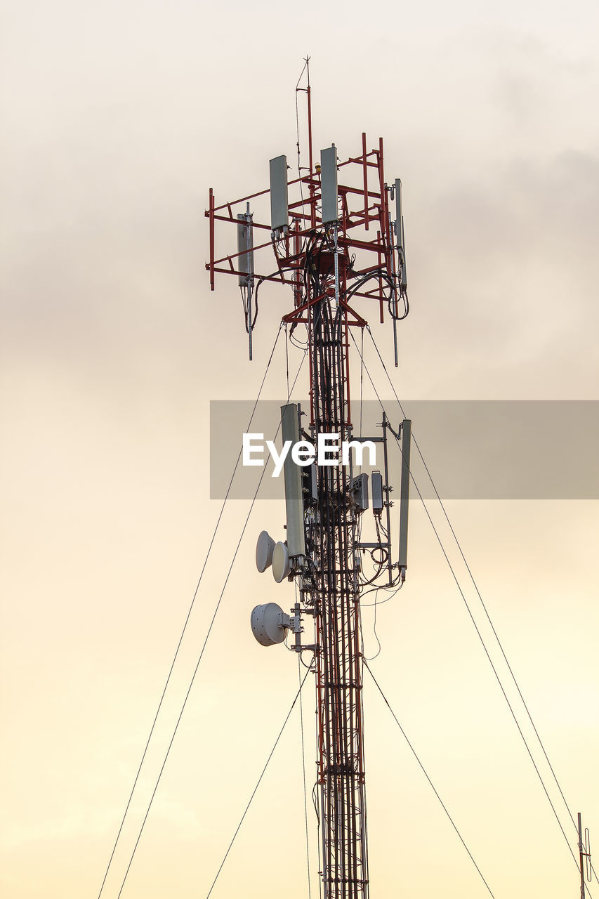 LOW ANGLE VIEW OF COMMUNICATIONS TOWER