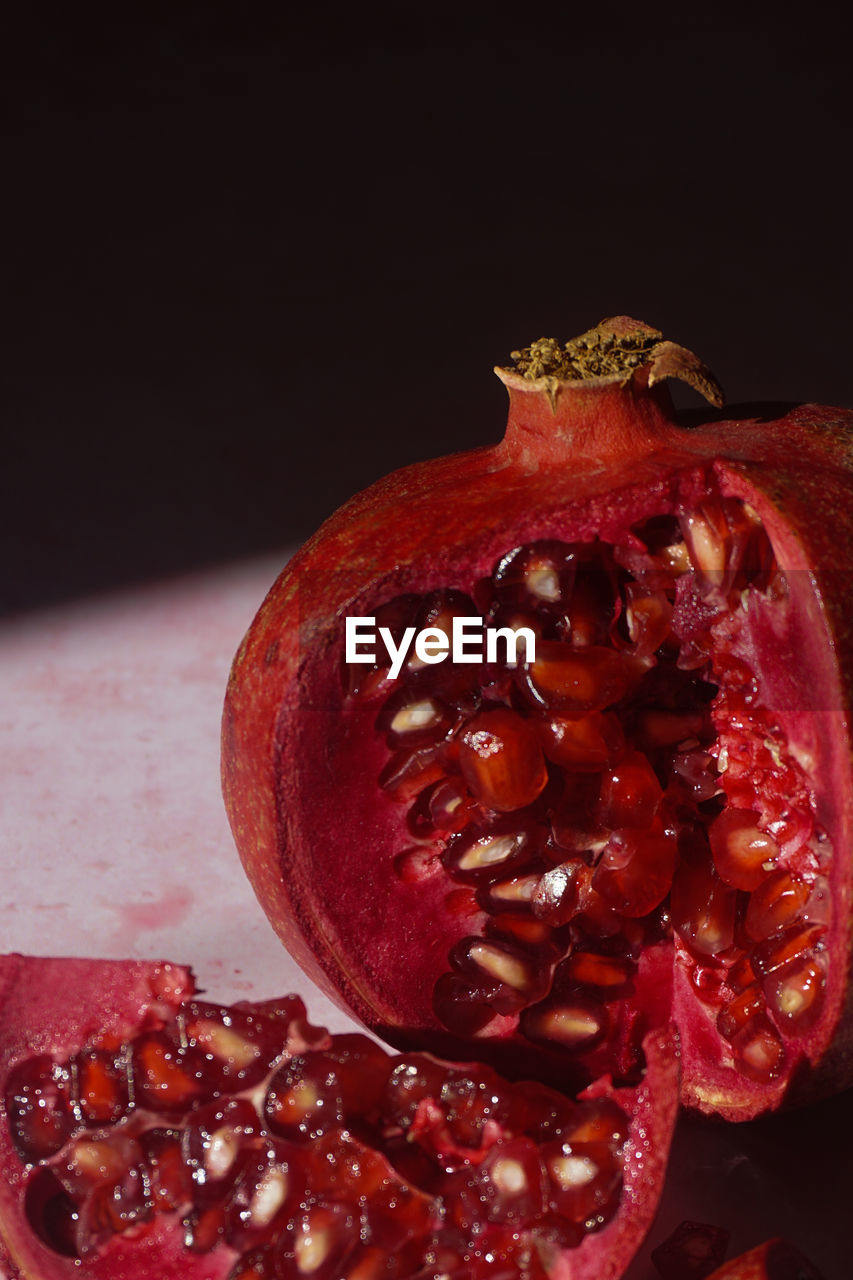 Close up of a pomegranate fruit