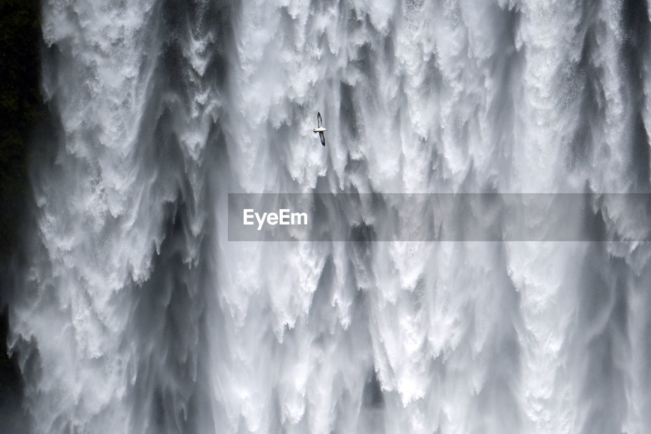 The power of skogafoss, iceland