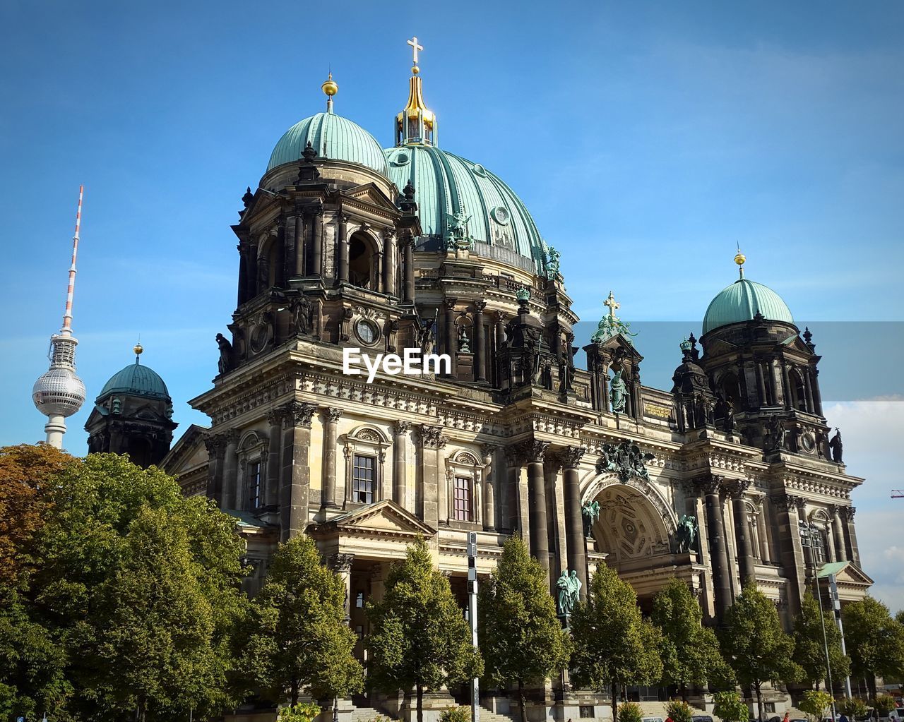 Low angle view of the berliner dom 