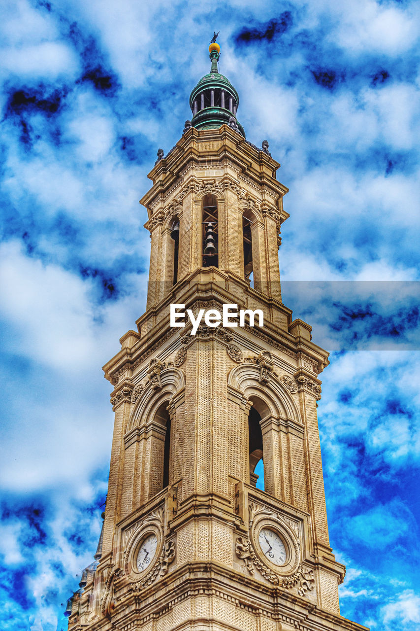 low angle view of historic church against sky