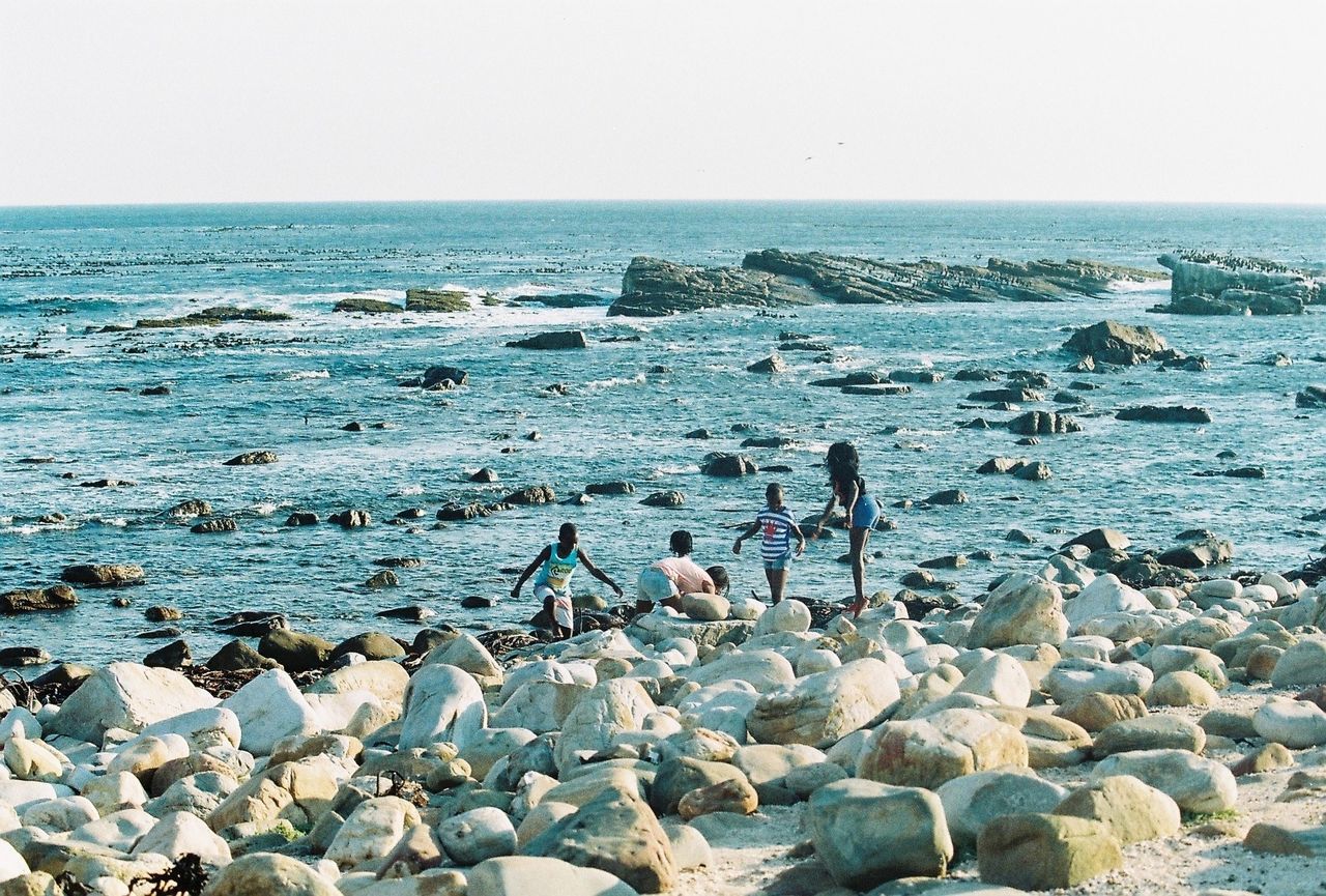 Children playing on beach