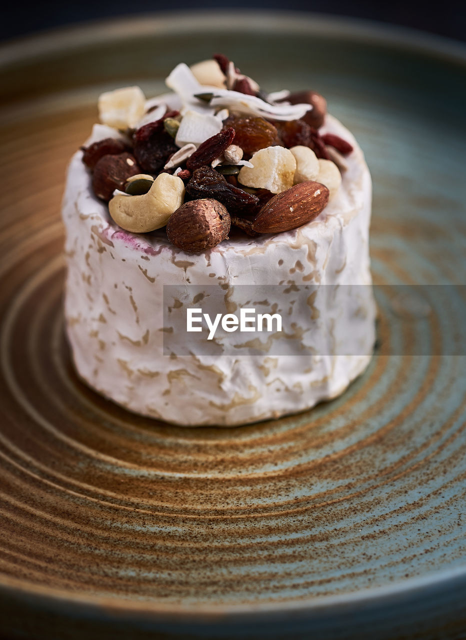 Close-up of cake in plate