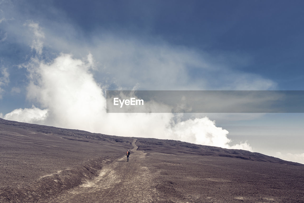 SCENIC VIEW OF VOLCANIC AGAINST SKY