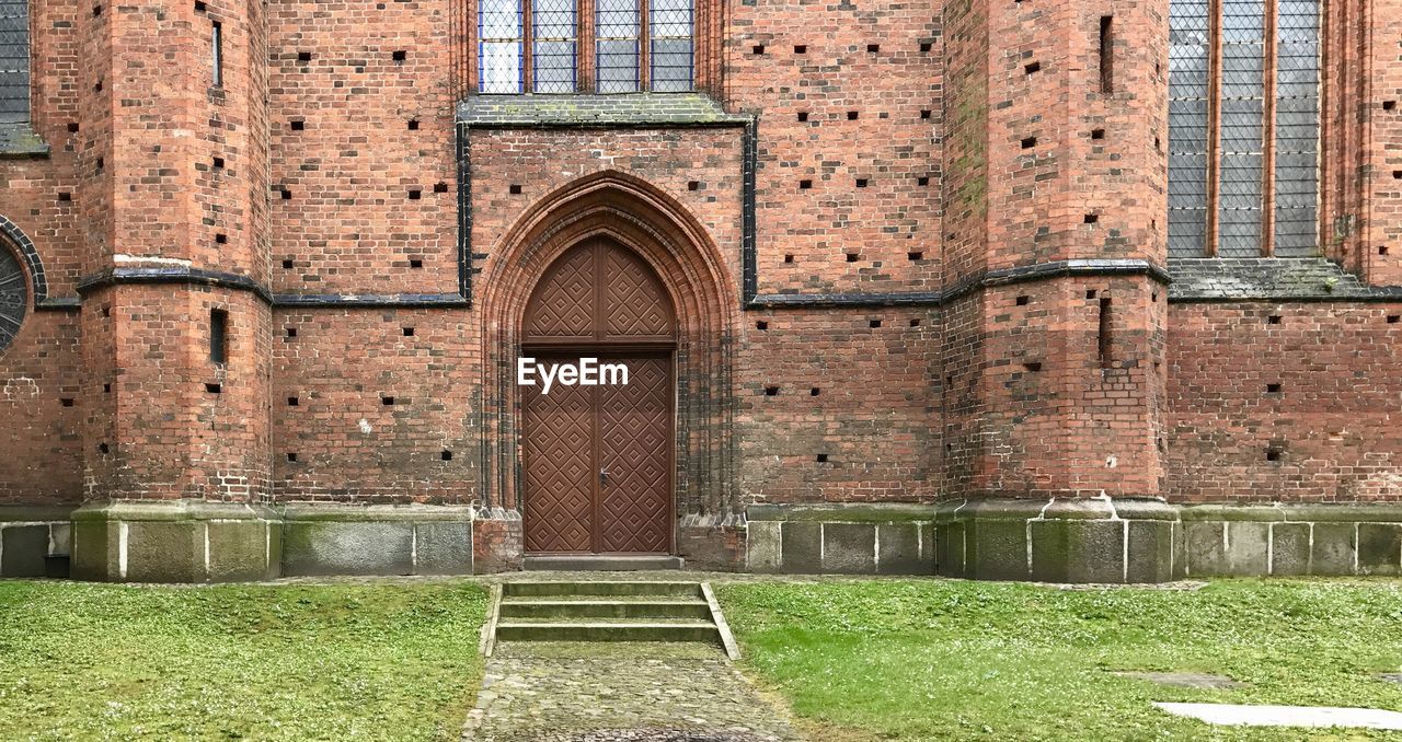 Entrance of historic building