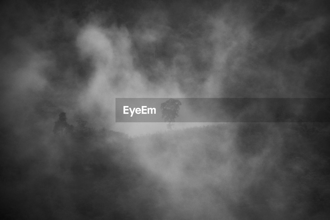 LOW ANGLE VIEW OF SKY AND CLOUDS IN THE BACKGROUND