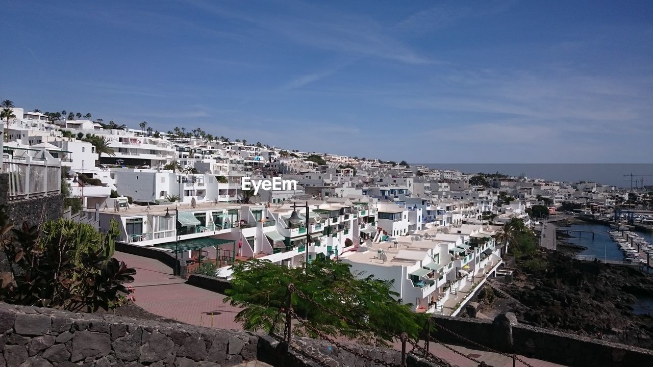 HIGH ANGLE VIEW OF RESIDENTIAL DISTRICT