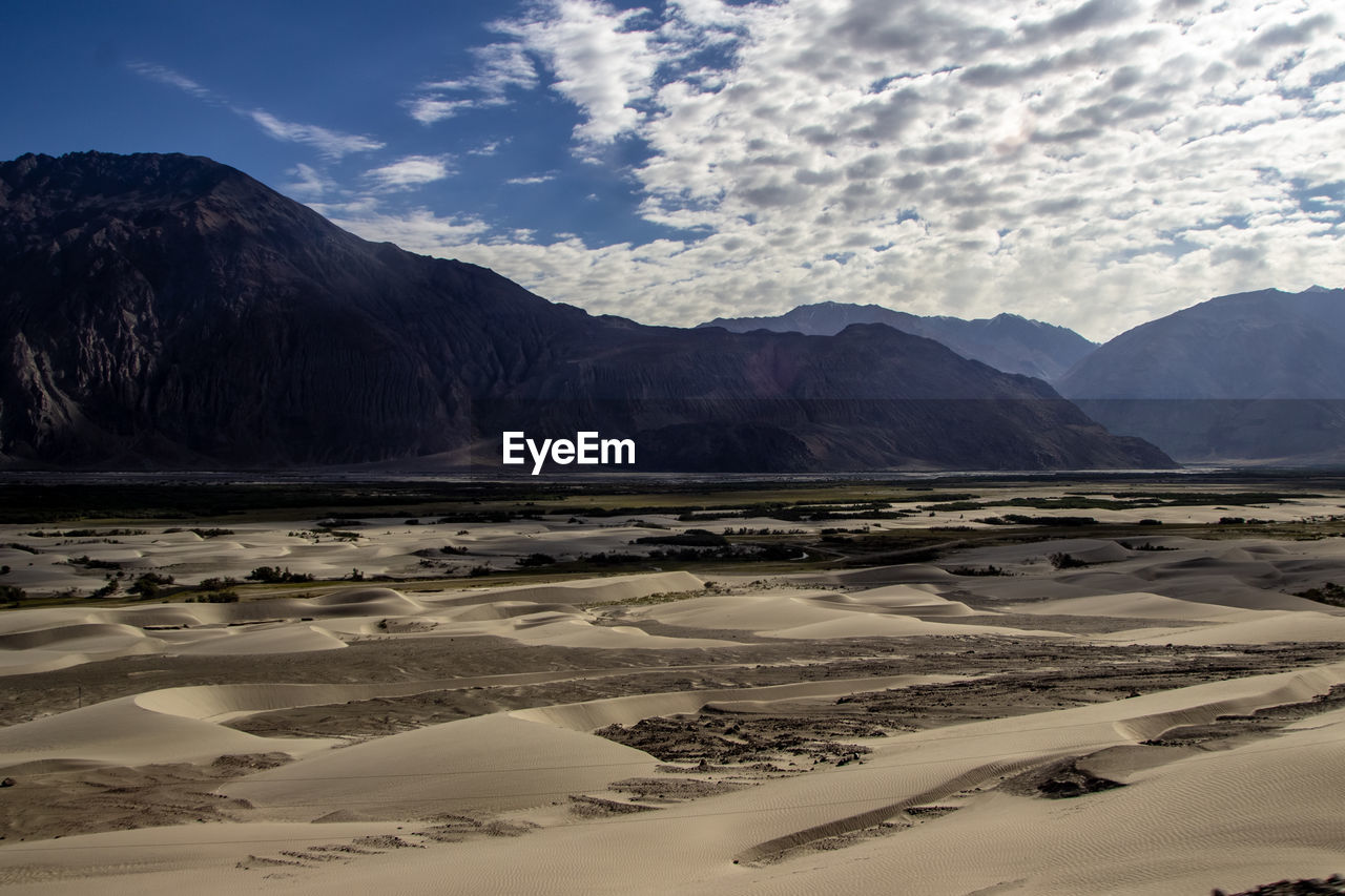 SCENIC VIEW OF DESERT LANDSCAPE AGAINST SKY