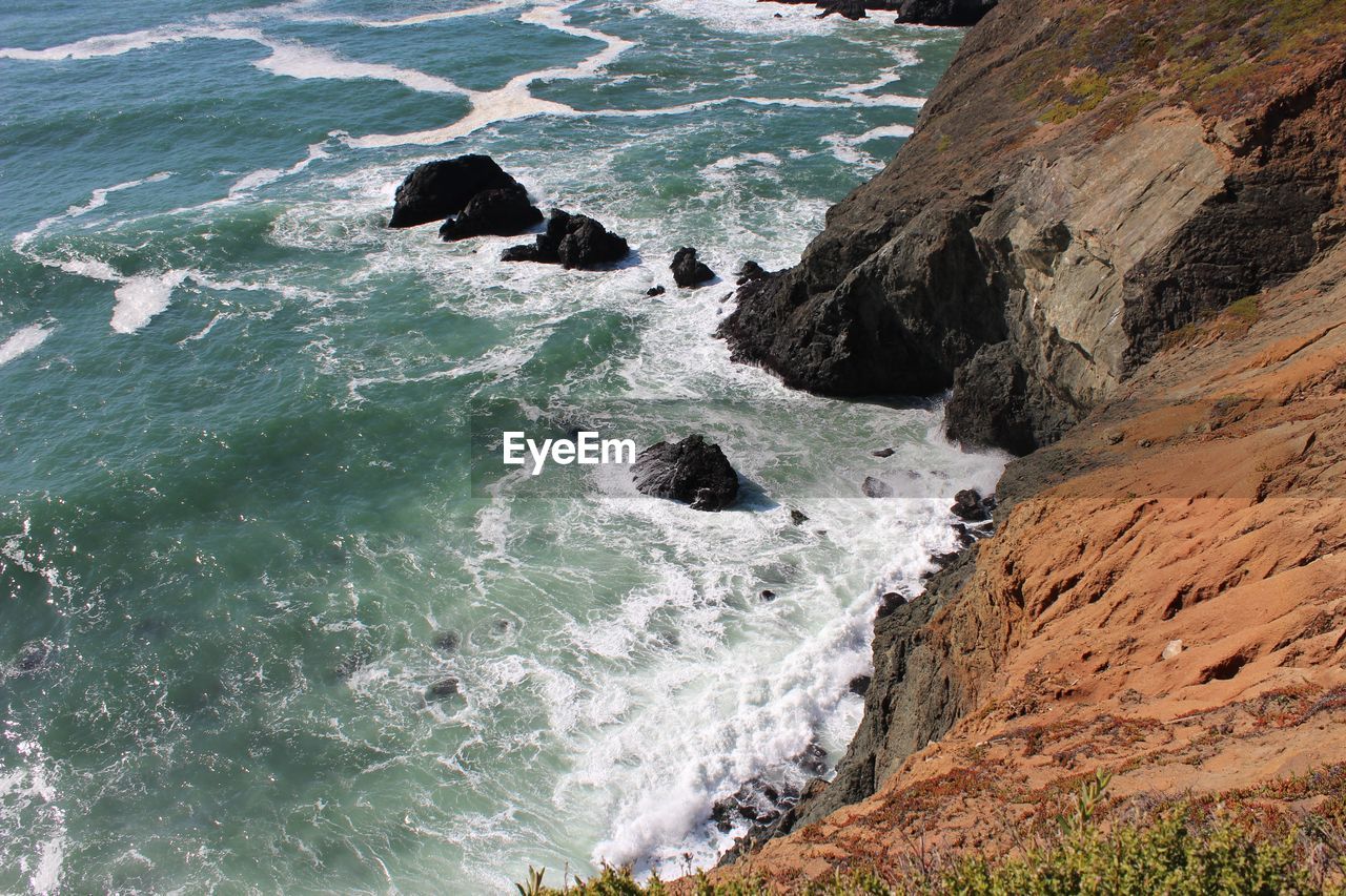 Scenic view of sea waves