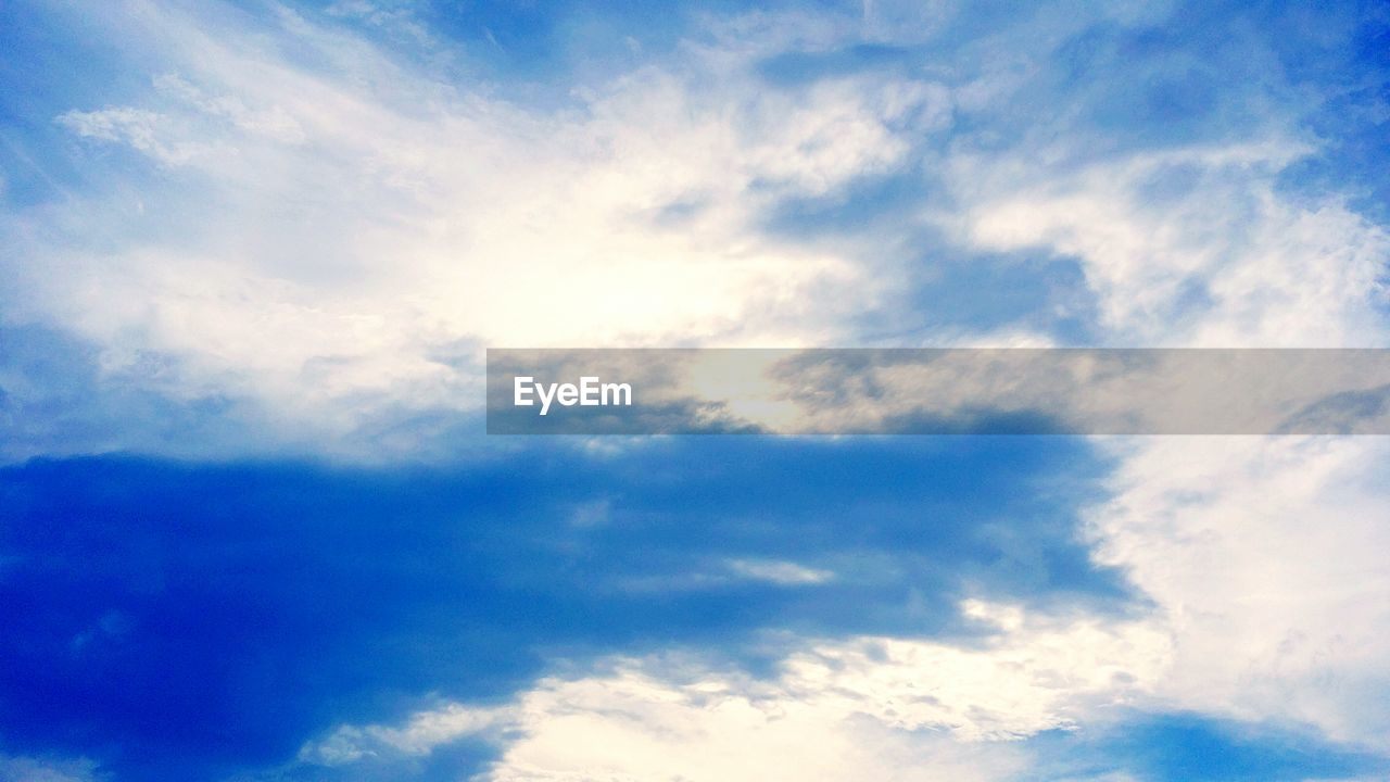 LOW ANGLE VIEW OF CLOUDY SKY