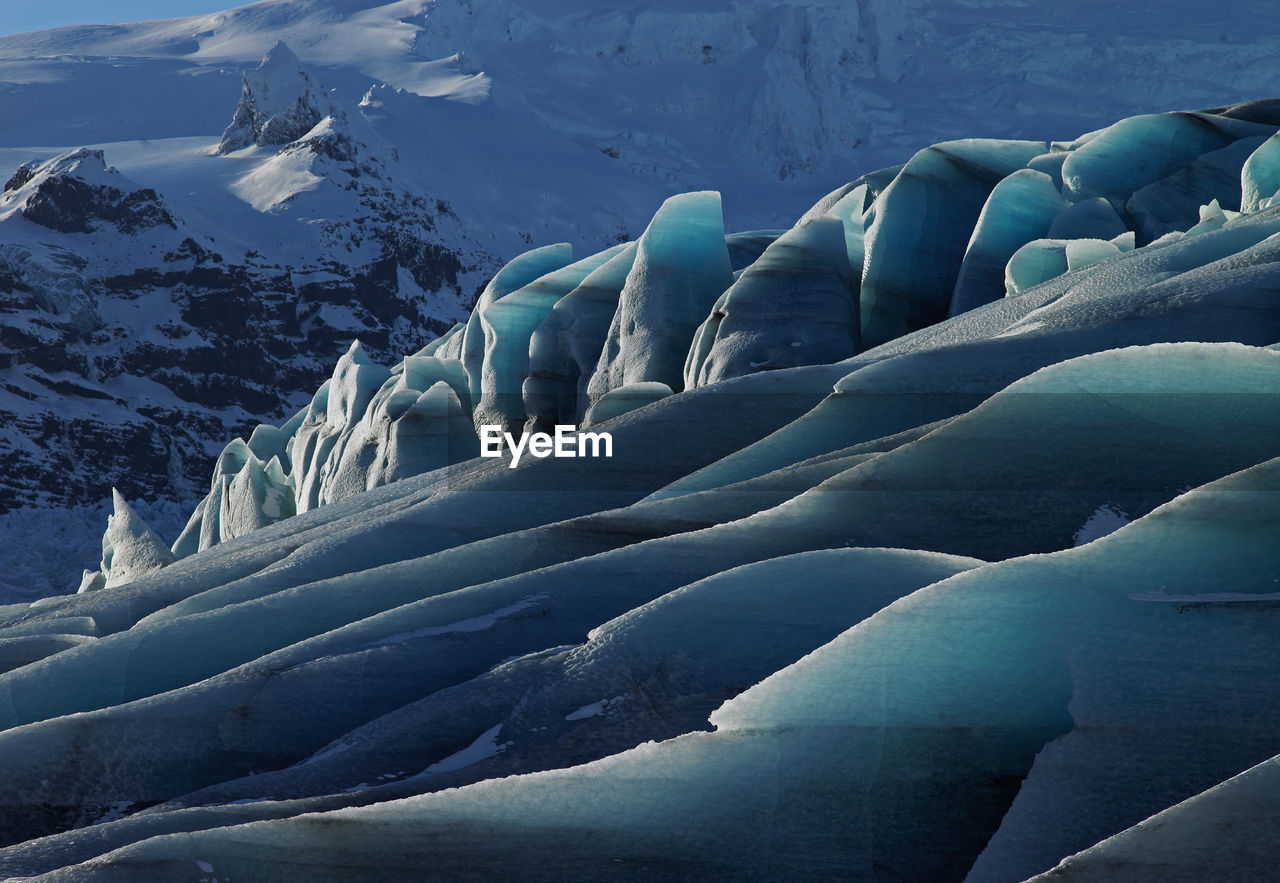 Detail of fjallsjokull glacier at vatnajokull national park