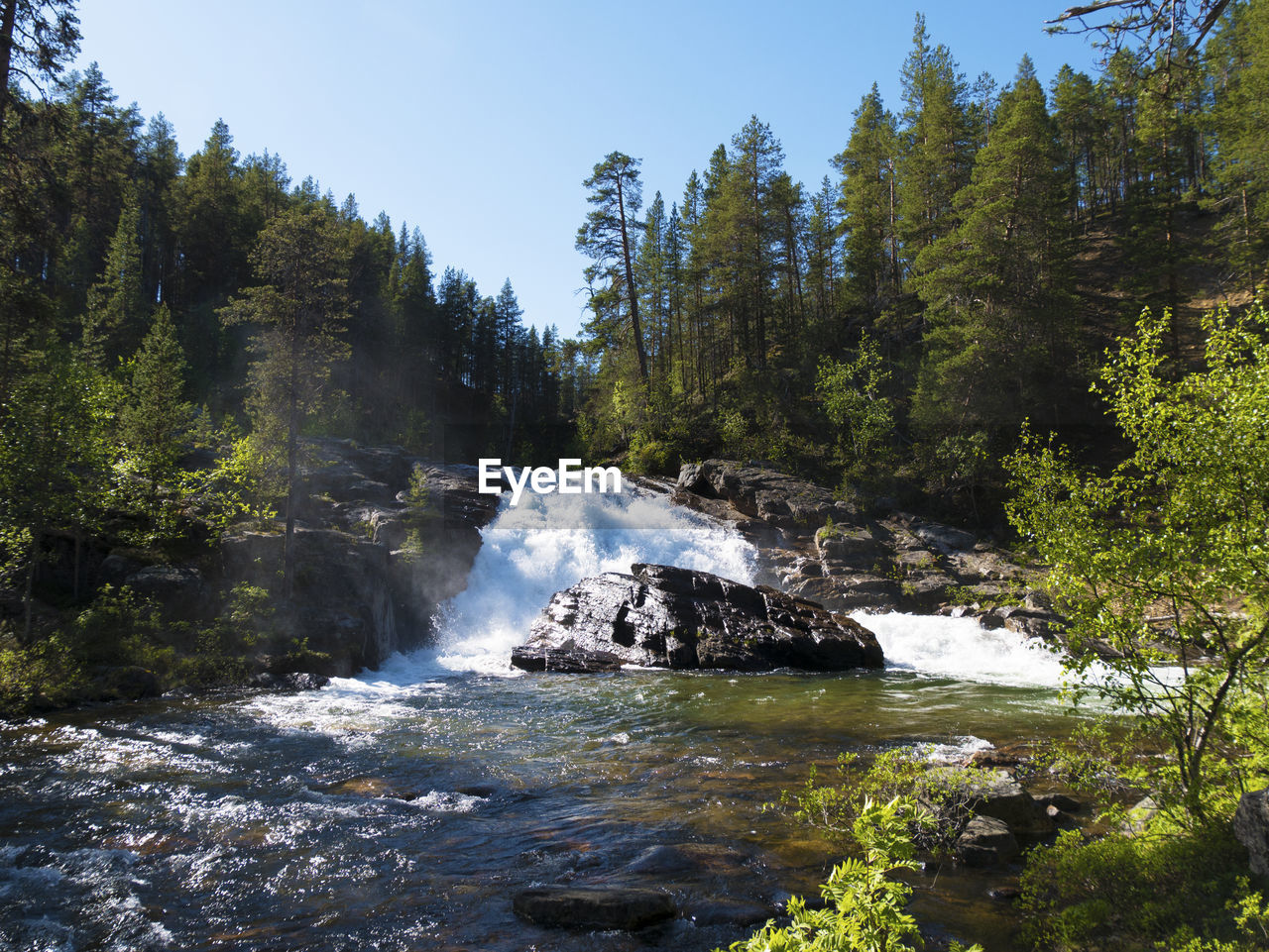 SCENIC VIEW OF WATERFALL