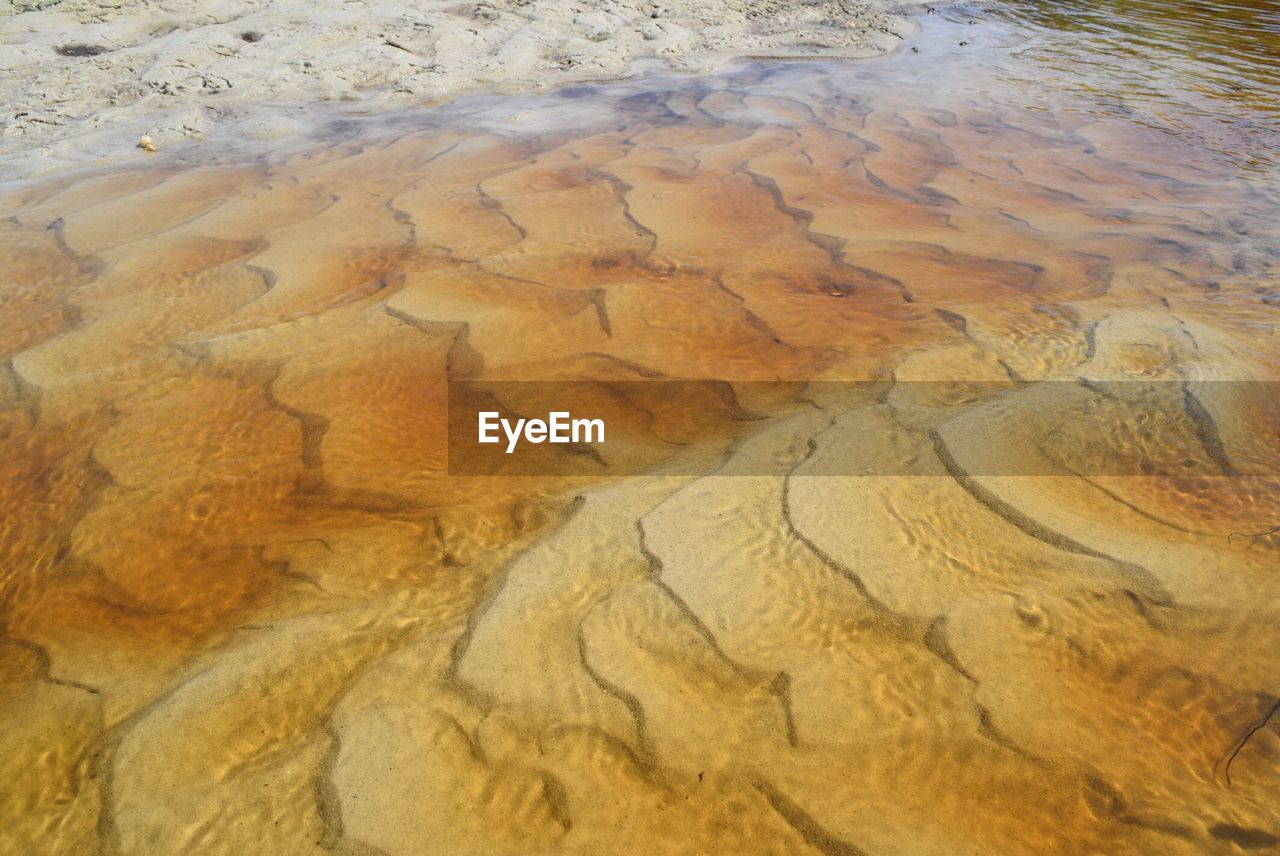 High angle view of hot spring