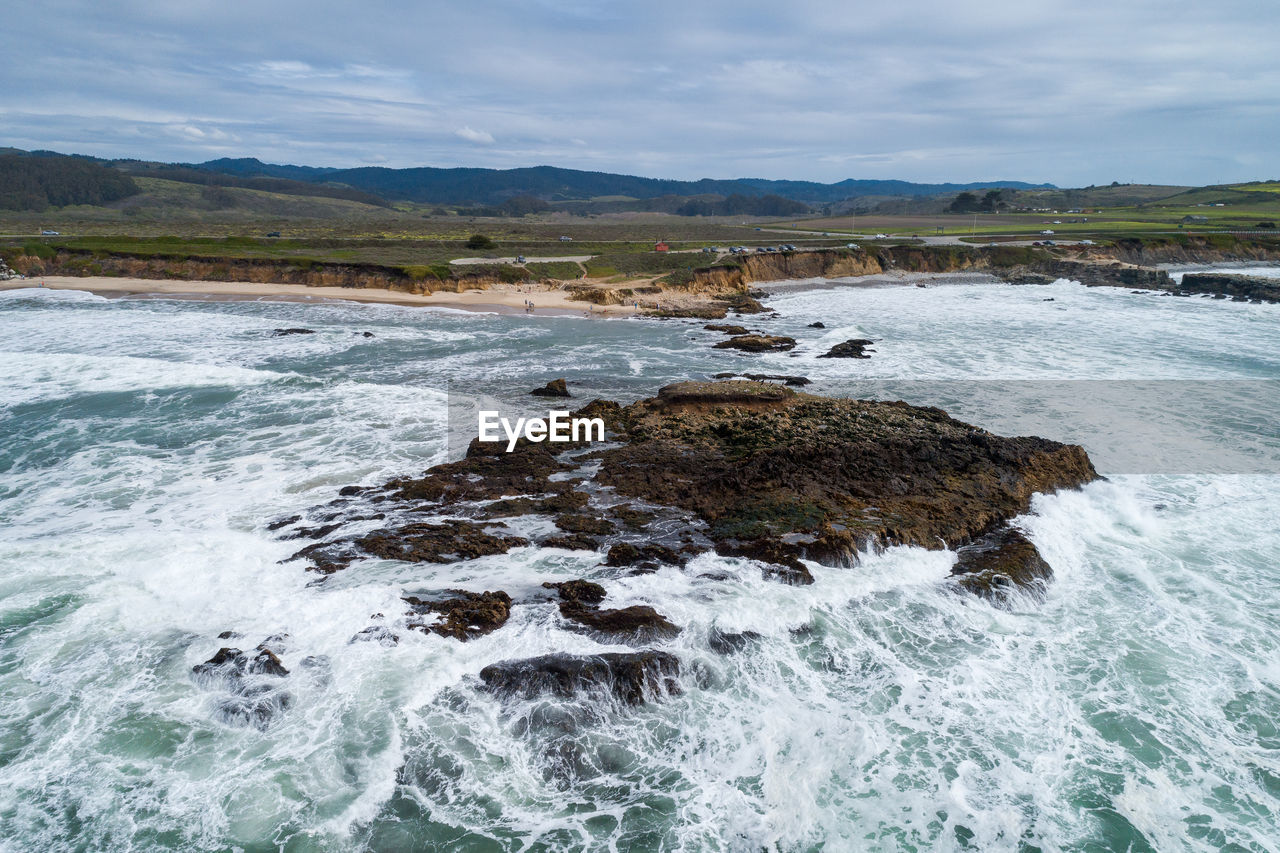 Pescadero state beach in california. usa