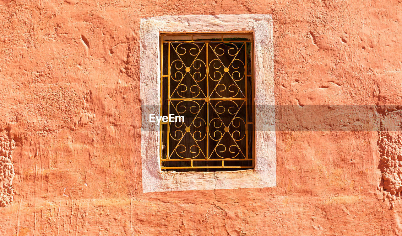 Close-up of window on wall