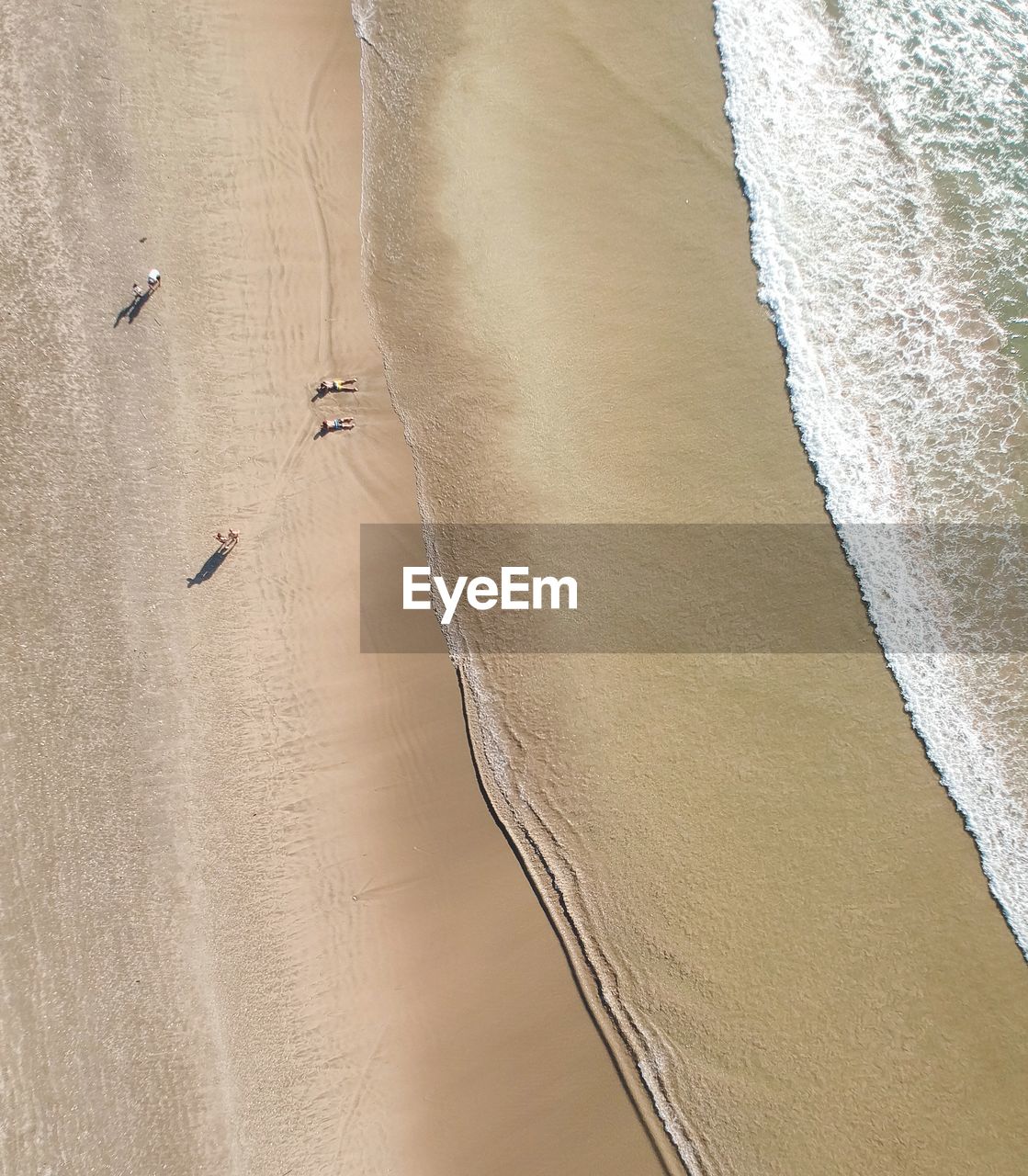 Aerial view of beach during sunny day