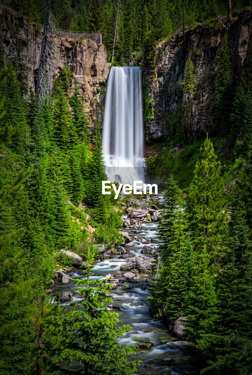 Tumalo falls near bend, oregon