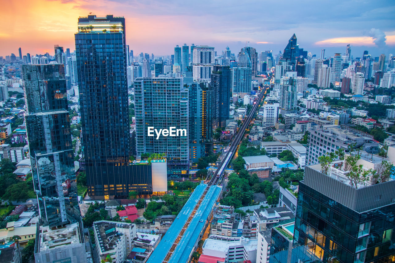 The cityscape of bangkok thailand southeast asia