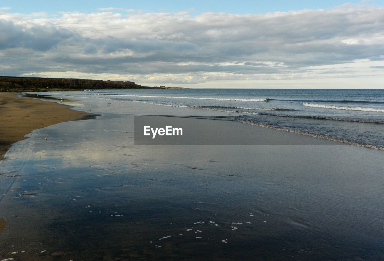 Scenic view of beach and sea