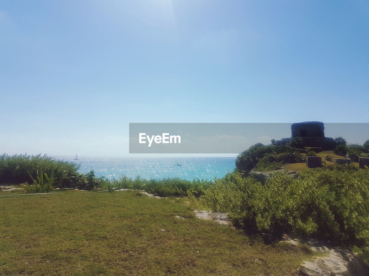 SCENIC VIEW OF GREEN LANDSCAPE AGAINST CLEAR SKY