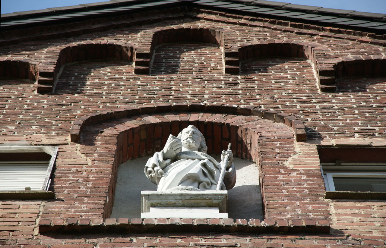 Low angle view of historical building