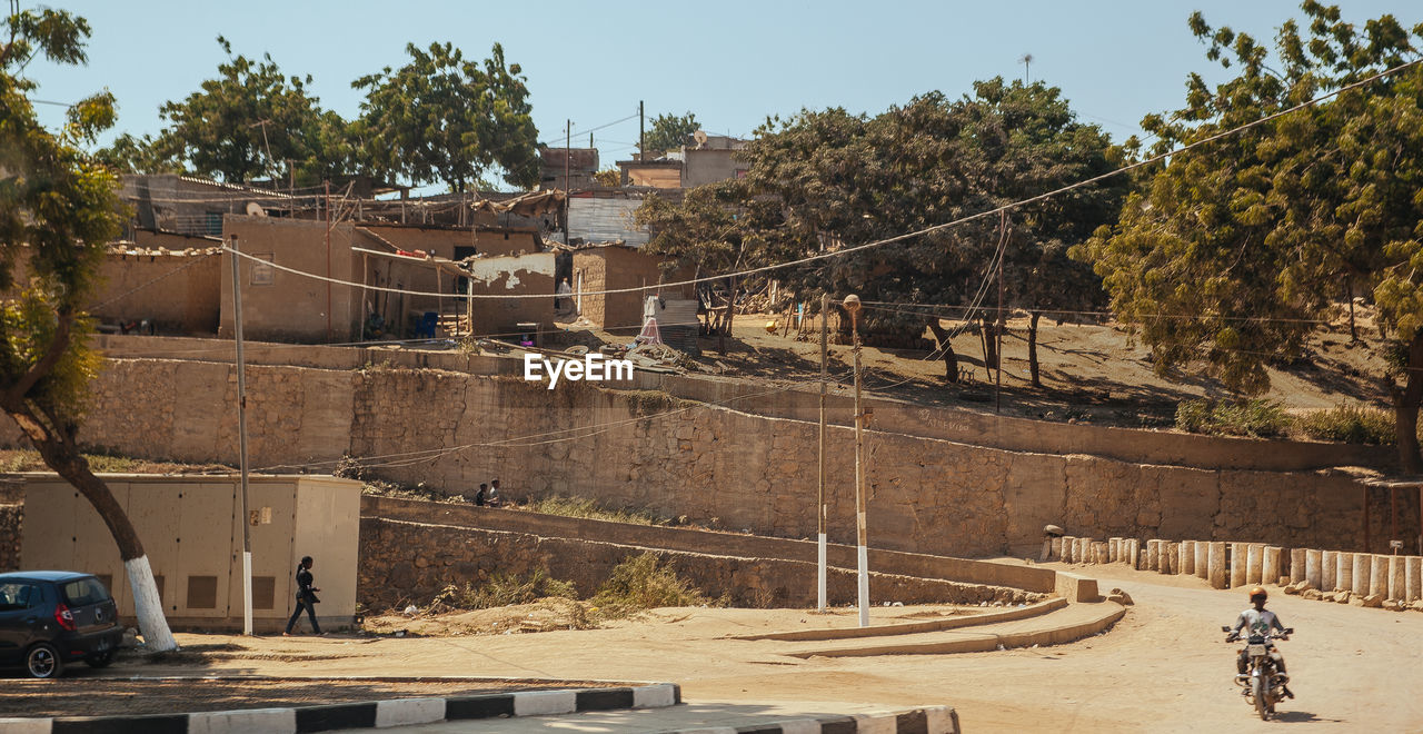 Built structure with trees in background