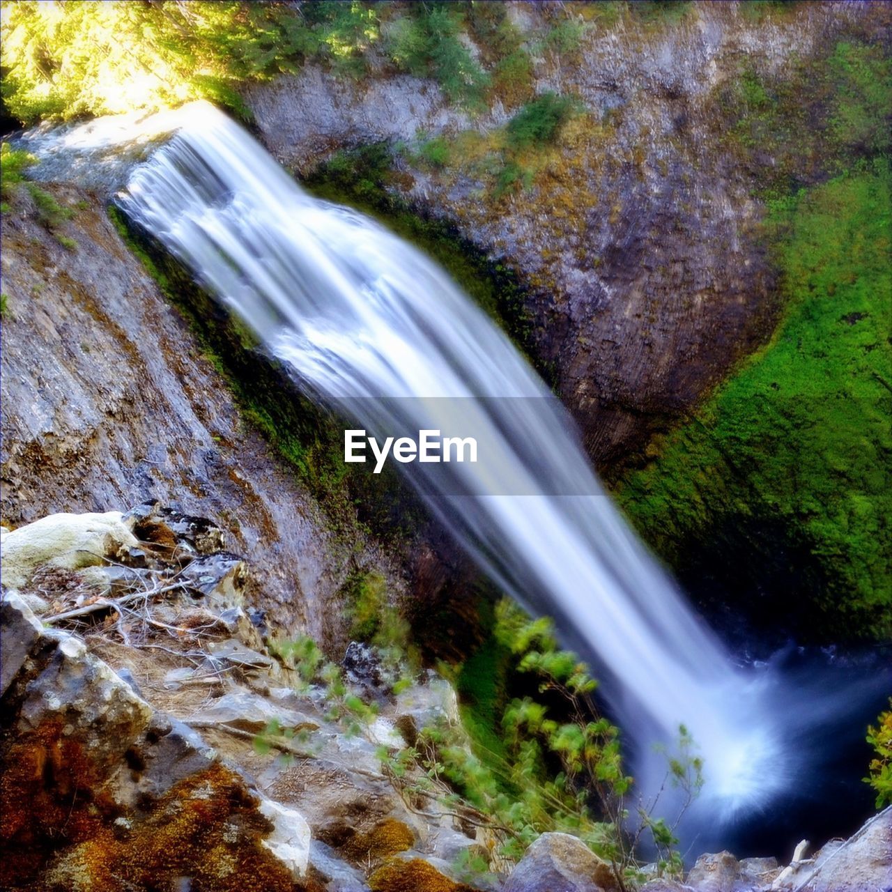 View of waterfall